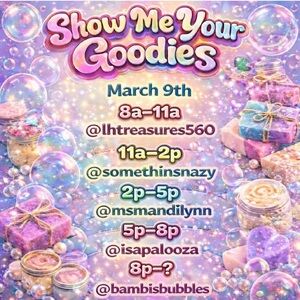 Save the Date Show Me Your Goodies Nwt and or Handcrafted Train Share Show